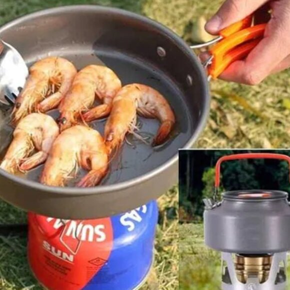 Cookware set for camping or hiking - Picture 3 of 4